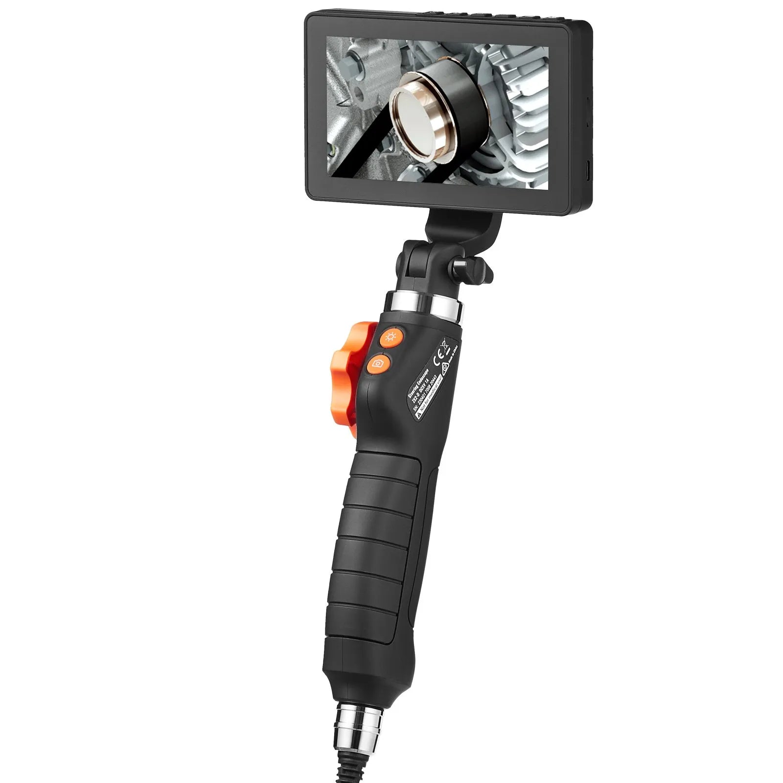 VEVOR Bidirectional Flexible Endoscope with Illumination Function, featuring a 0.25-inch lens and a 5-inch IPS HD screen.